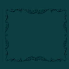 Frame, in the style of an ornament, Vector illustration eps 10, Art.