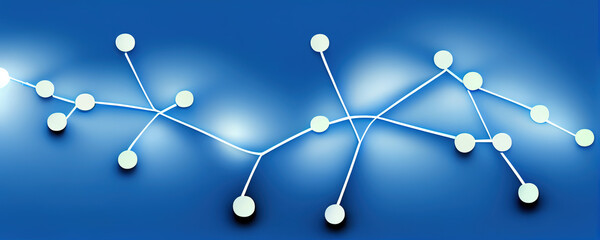 Soziales Netzwerk Graph Verbindung Banner