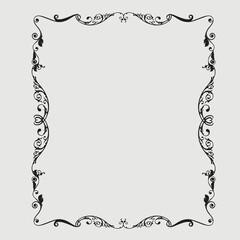 Frame, in the style of an ornament, Vector illustration eps 10, Art.