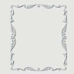 Frame, in the style of an ornament, Vector illustration eps 10, Art.