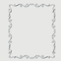 Frame, in the style of an ornament, Vector illustration eps 10, Art.