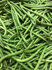 A Pile of Chickpeas is in the Supermarket Basket.