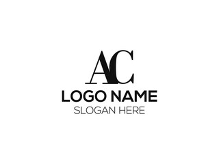 AC monogram logo design