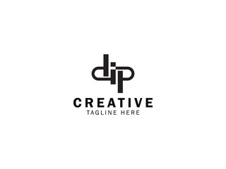 dip letter monogram logo