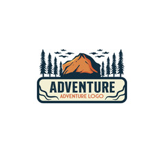 Logo Vintage adventure design nature