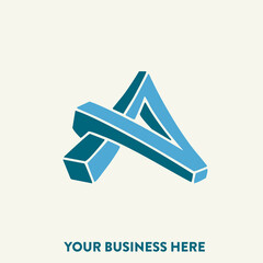 AP monogram logo. Letter a, letter p signature icon. Abstract alphabet initials. Lettering sign. Modern design, web, tech, corporate, bold, 3d style characters. Geometric typography.