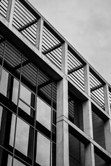 City architecture black and white