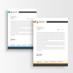 corporate letterhead template vector format