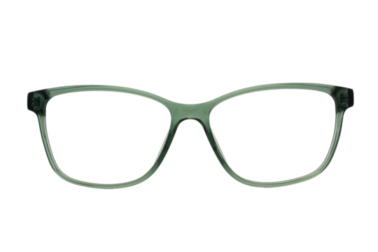 Eyeglass frames, lenses, various colors, both metal and plastic, on a beautiful colored background.