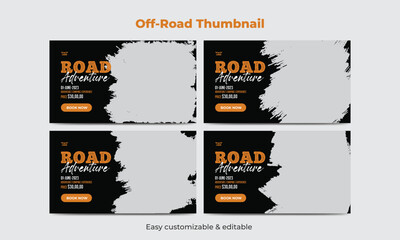 Off-road video thumbnail design car service video thumbnail © Shahjahangdb