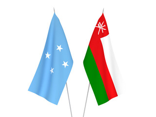 Sultanate of Oman and Federated States of Micronesia flags