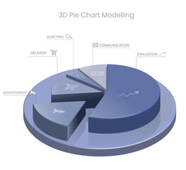 Vector 3D Pie Chart