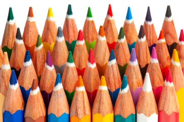Viele Buntstifte in Gruppe
