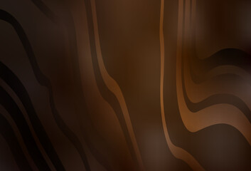 Dark Brown vector pattern with lines.