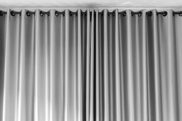 Curtain window interior decoration in living room