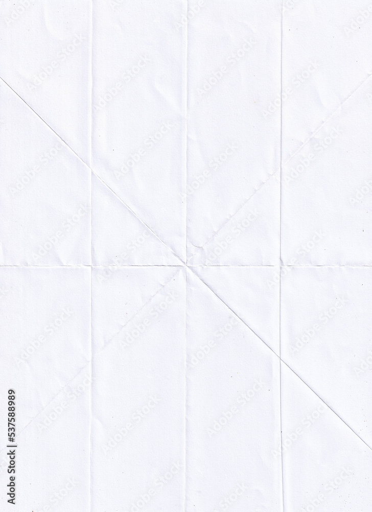 Poster Folded paper with grungy texture for background and cover art design. can be used to replicate the aged and worn look for your creative design. old paper for photo texture overlay in retro style