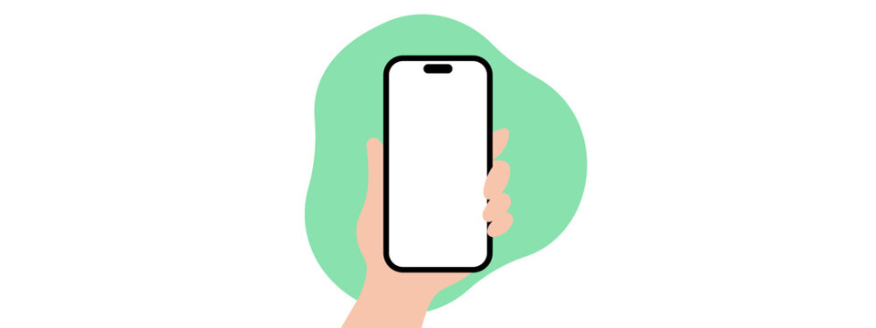 IPhone 14 Pro Vector Icon On Green Background