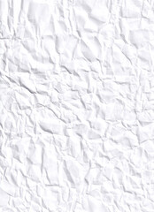 Blank white glued paper for poster texture overlay. Crumpled and wrinkled pattern for background. Collection of matted wet paper for mockup posters, flyer, brochure, and banner design