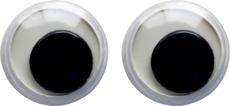 Googly eye Isolated on white background