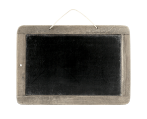 Old Vintage Blackboard isolated