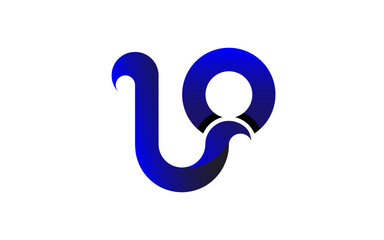 logo in blue and black L O
