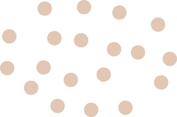 Circles dotted point dot decorative elements shape beige light brown isolated png
