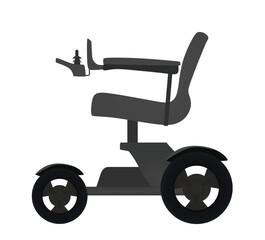 Electric wheel chair. vector illustration