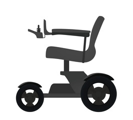 Fototapeta premium Electric wheel chair. vector illustration