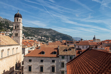 Fototapeta premium Dubrovnik old city and fortress, city in Croatia (Hrvatska), location where TV show Game of Thrones was recorded