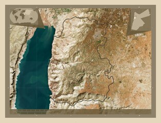 Madaba, Jordan. High-res satellite. Major cities
