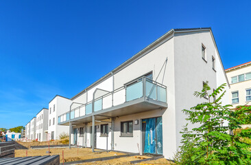 construction site of new townhouses