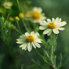 Obraz premium White daisies in a field.Chamomile.