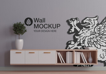 Wall Mockup in Room