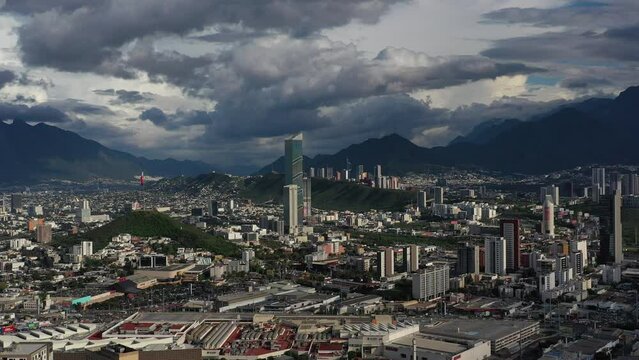 Panor&aacute;mica a&eacute;rea De San Pedro Garza Garc&iacute;a, Nuevo Le&oacute;n. M&eacute;xico