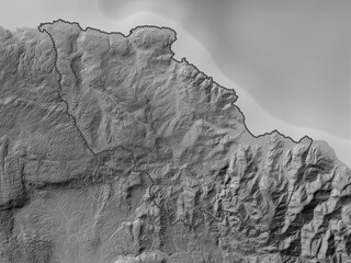 Saint Mary, Jamaica. Grayscale. No legend