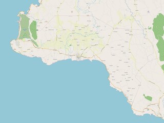 Westmoreland, Jamaica. OSM. No legend