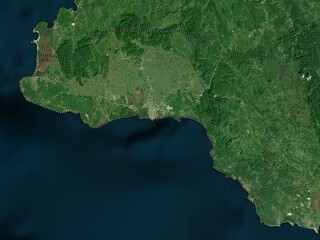 Westmoreland, Jamaica. Low-res satellite. No legend