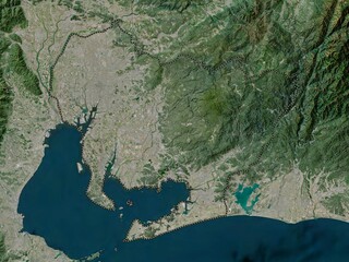 Aichi, Japan. High-res satellite. No legend © Yarr65