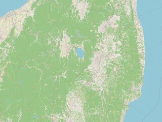 Fukushima, Japan. OSM. No legend
