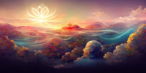 Fototapeta premium visualization of space