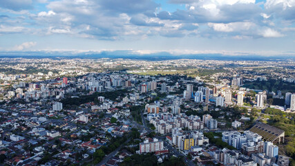 aerial view of Curitiba