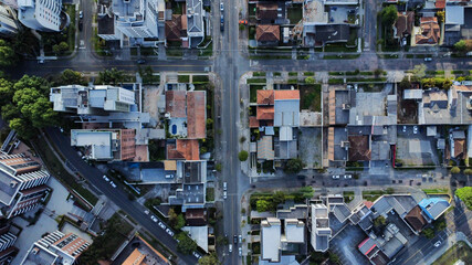 Aerial view of buildings