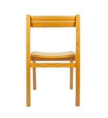 wooden chair isolated on transparent background