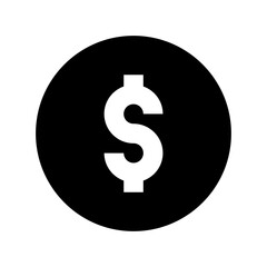 Dollar Sign Flat Vector Icon