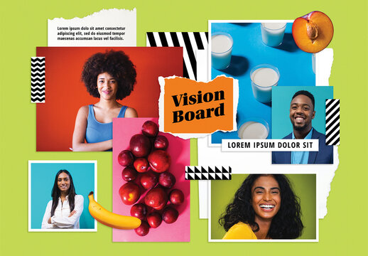 Vision Board Collage Layout