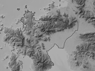 Saga, Japan. Grayscale. No legend