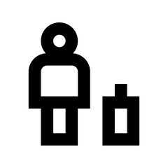 Passenger Flat Vector Icon