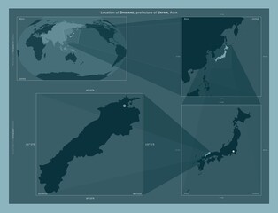 Shimane, Japan. Described location diagram