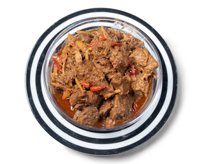 Traditional Beef Curry Top view