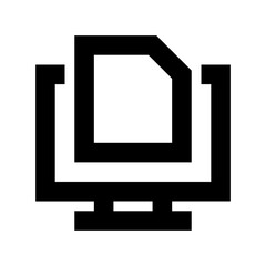 E docs Flat Vector Icon
